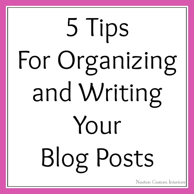 Tips for new bloggers - 5 top tips for getting organised and writing great content.
