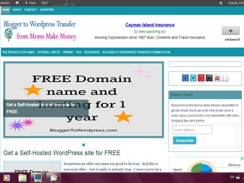 AMAZING OFFER. Get a domain name, 12 months of hosting and 1 new WordPress site set up for you, for absolutely FREE. New offer from Moms Make Money.