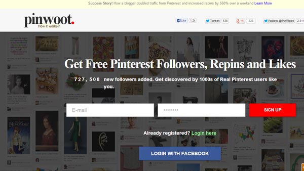 Get more Pinterest followers, more repins and more likes with PinWoot - read more here.